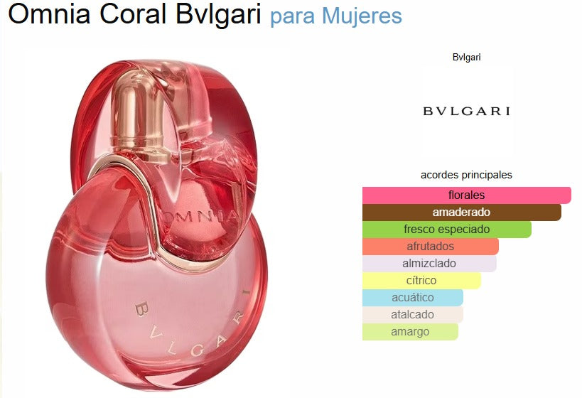 Bvlgari Omnia Coral EDT Mujer 100ml