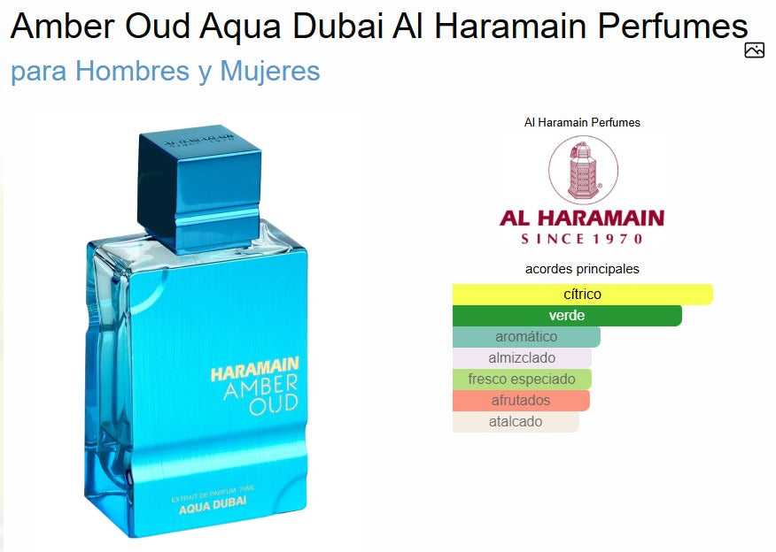 Al Haramain Aqua Dubai 100ml Extrait de Parfum Unisex
