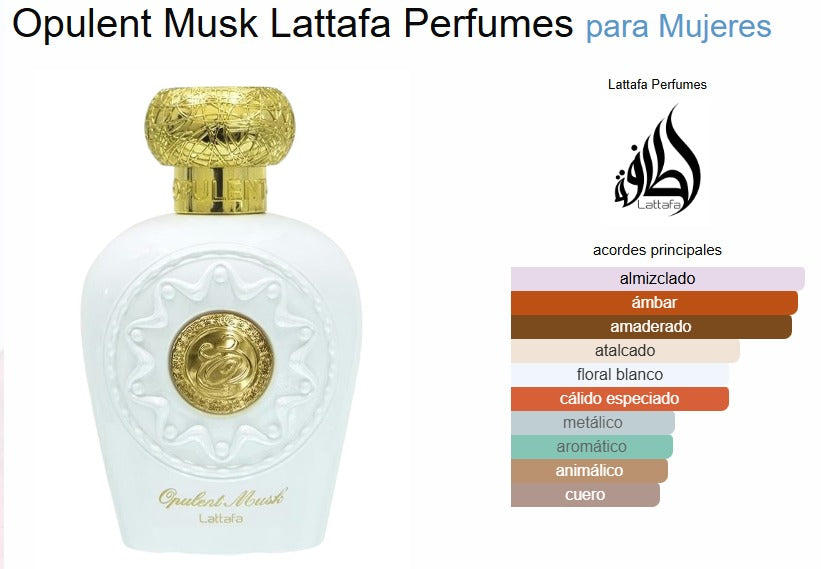 Opulent Musk Lattafa Perfumes para Mujeres 100ml