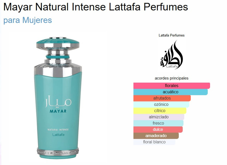 Lattafa Mayar Natural Intense 100ml EDP Mujer