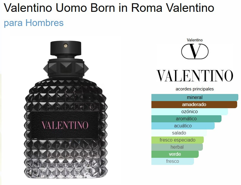 Valentino Uomo Born In Roma 100ml EDT Hombre