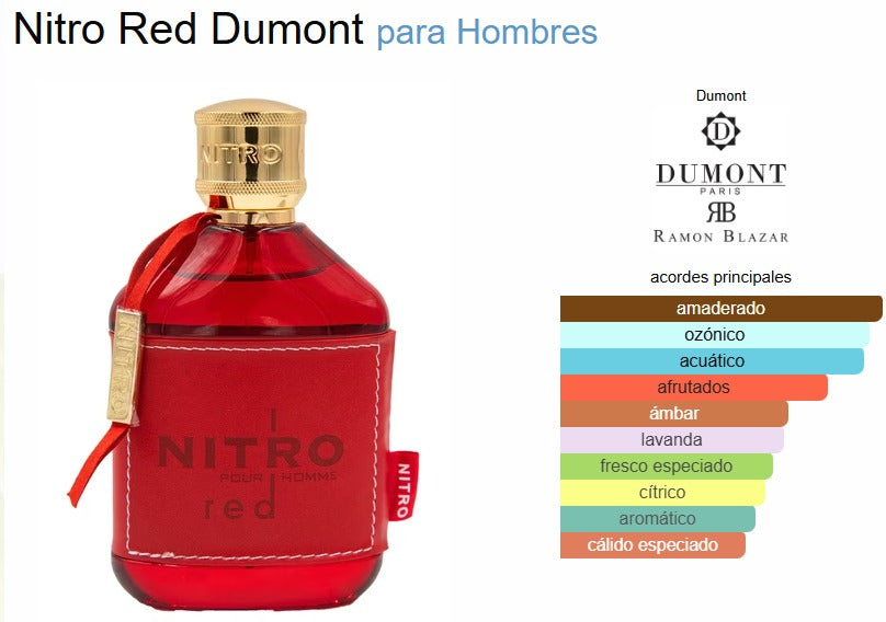 Nitro Red Dumont 100ml EDP Hombre