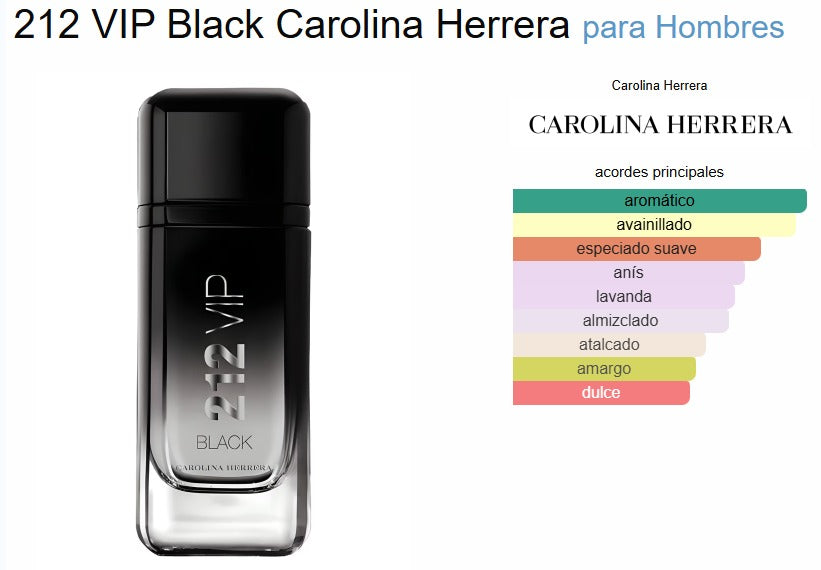 212 Vip Black Carolina Herrera 100ml EDP Hombre