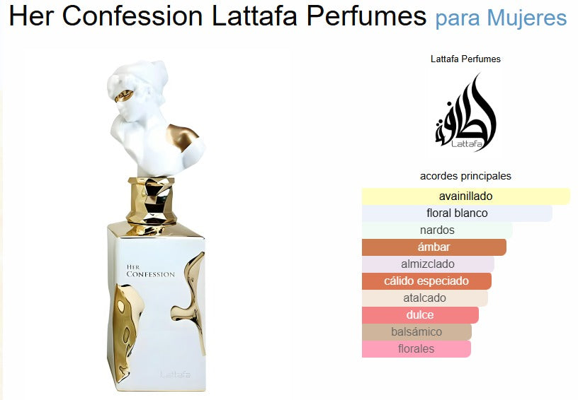 Lattafa Her Confession 100ml EDP Mujer