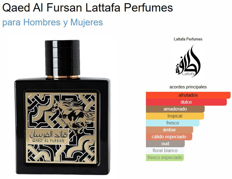 Lattafa Qaed Al Fursan 90ml EDP Hombre