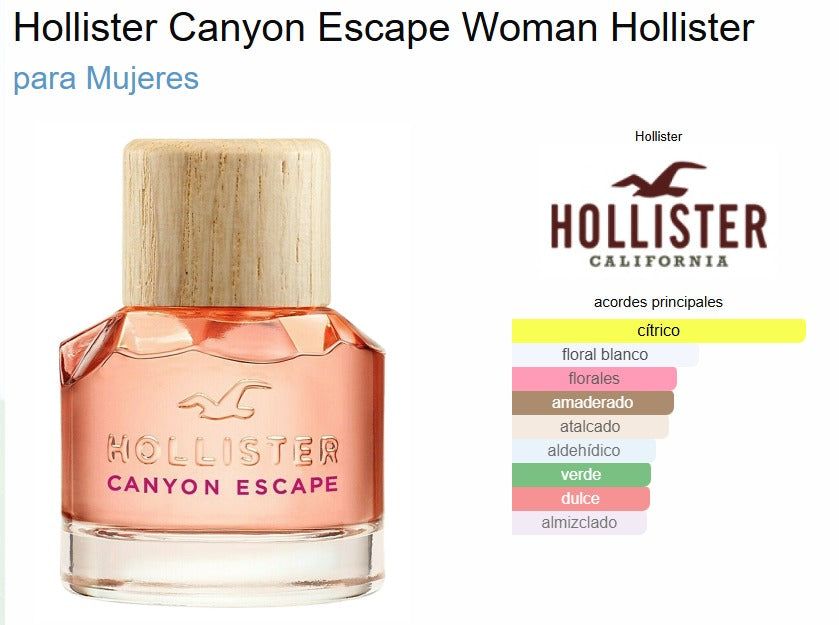 Hollister Canyon Escape for Her EDP 100 ml – Perfume femenino