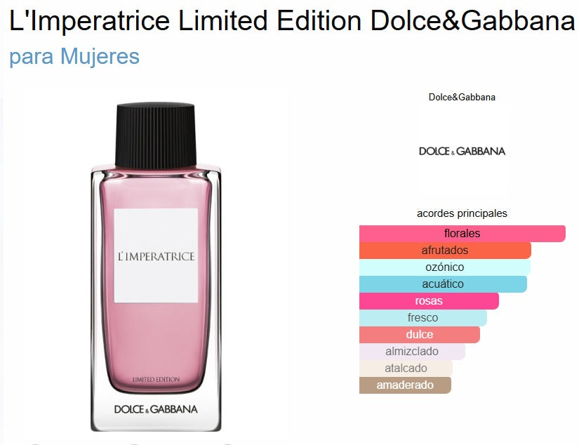 L’Imperatrice (Lemperatrice) Dolce & Gabbana 100ml EDT Mujer