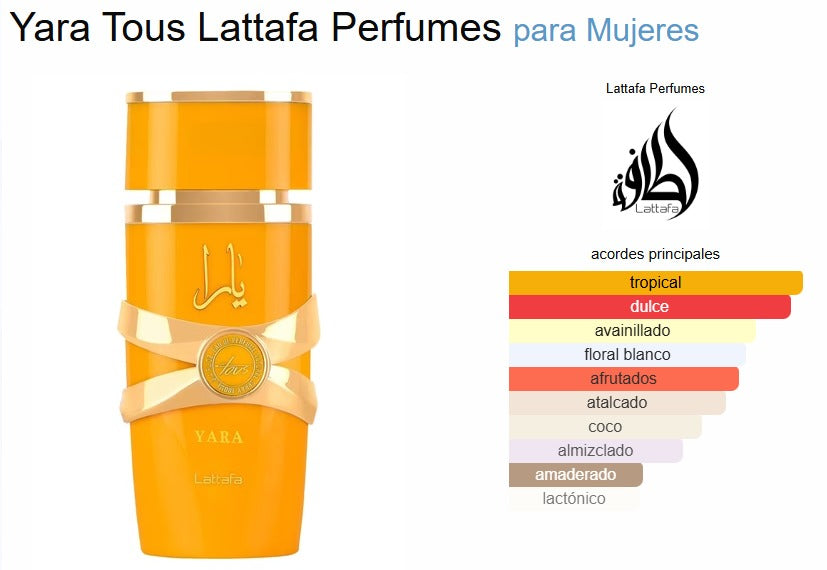 Lattafa Yara Tous 100ml EDP Mujer